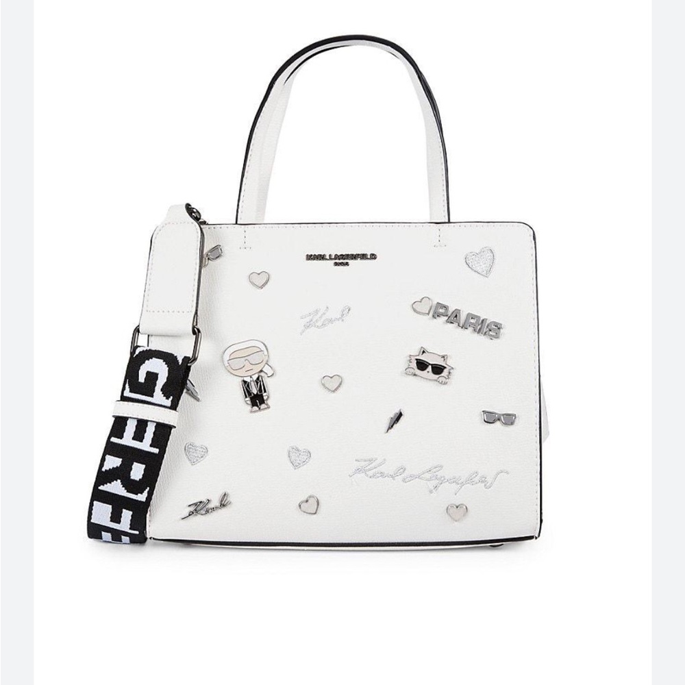 Brand new Karl Lagerfield Maybelle Eyes white bag